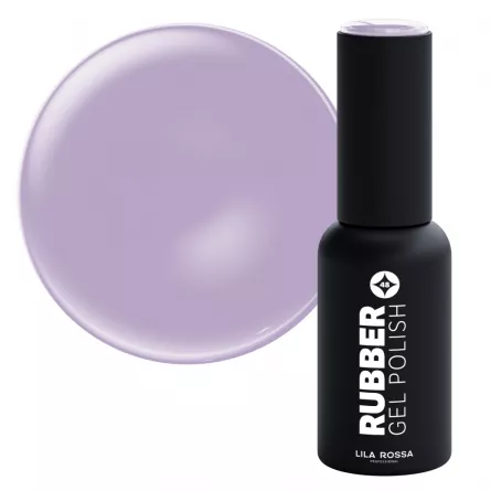 Oja semipermanenta, Lila Rossa, Rubber, 048 Pastel Soft Lilac, 7 g, [],https:lilarossa.ro
