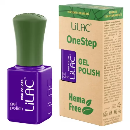 Oja semipermanenta Lilac OneStep Hema Free Basic 007, [],https:lilarossa.ro