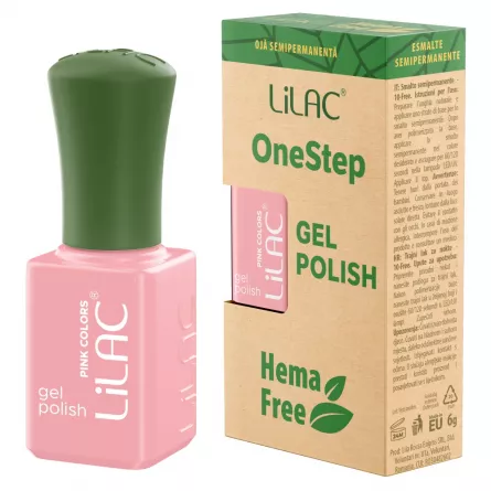 Oja semipermanenta Lilac OneStep Hema Free Nude 011, [],https:lilarossa.ro