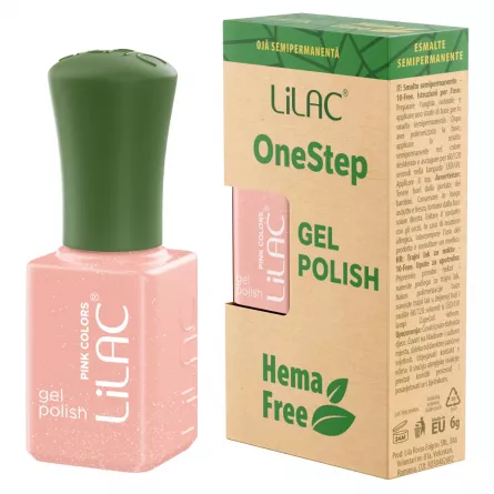 Oja semipermanenta Lilac OneStep Hema Free Nude 017, [],https:lilarossa.ro