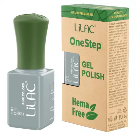 Oja semipermanenta Lilac OneStep Hema Free Pastel 031, [],https:lilarossa.ro