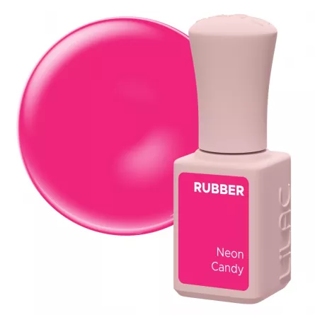 Oja semipermanenta Lilac Rubber Neon Candy 6 g, [],https:lilarossa.ro