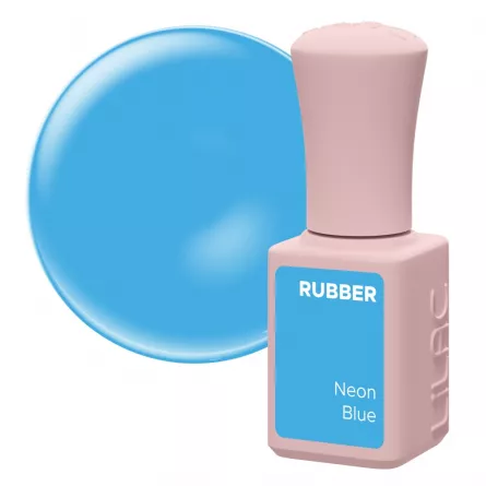 Oja semipermanenta Lilac Rubber Neon Blue 6 g, [],https:lilarossa.ro