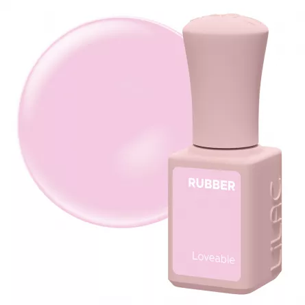 Oja semipermanenta Lilac Rubber Loveable 6 g, [],https:lilarossa.ro