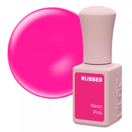 Oja semipermanenta Lilac Rubber Neon Pink 6 g, [],https:lilarossa.ro