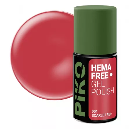 Oja semipermanenta Piko Hema Free 001 Scarlet Red , [],https:lilarossa.ro
