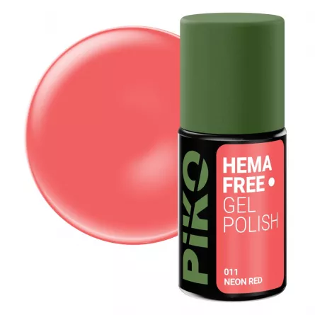 Oja semipermanenta Piko Hema Free 011 Neon Red, [],https:lilarossa.ro