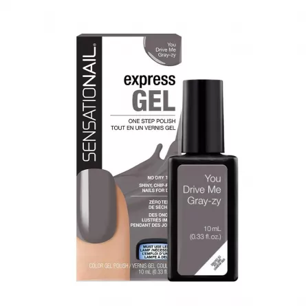 Oja semipermanenta SensatioNail You Drive Me Gray-Zy 10.5 ml, [],https:lilarossa.ro