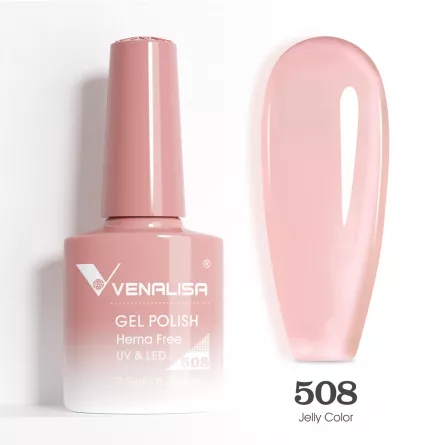 Oja semipermanenta Venalisa VIP5 Hema-Free 7.5 ml 508, [],https:lilarossa.ro