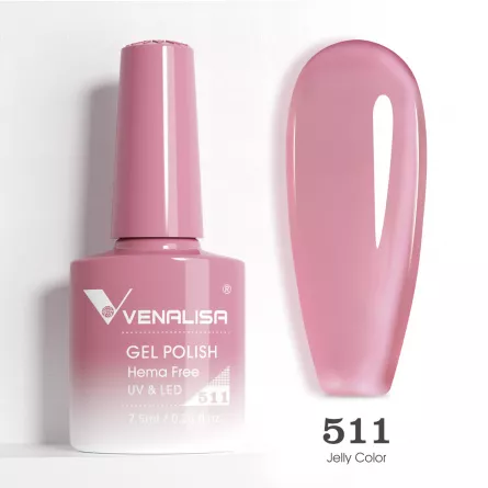 Oja semipermanenta Venalisa VIP5 Hema-Free 7.5 ml 511, [],https:lilarossa.ro