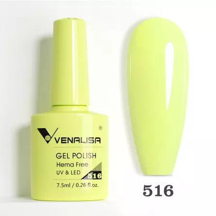 Oja semipermanenta Venalisa VIP5 Hema-Free 7.5 ml 516, [],lilarossa.ro