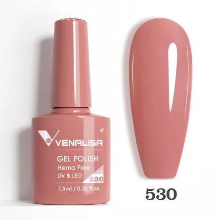 Oja semipermanenta Venalisa VIP5 Hema-Free 7.5 ml 530, [],https:lilarossa.ro