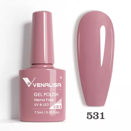 Oja semipermanenta Venalisa VIP5 Hema-Free 7.5 ml 531, [],https:lilarossa.ro