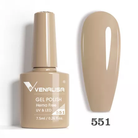 Oja semipermanenta Venalisa VIP5 Hema-Free 7.5 ml 551, [],https:lilarossa.ro