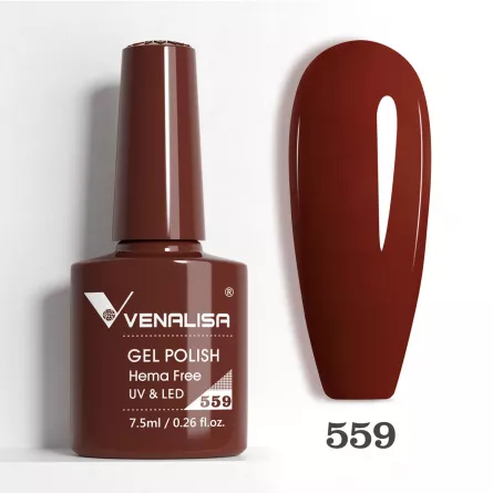 Oja semipermanenta Venalisa VIP5 Hema-Free 7.5 ml 559, [],https:lilarossa.ro