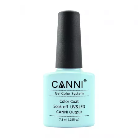 Oja semipermanenta, Canni, 004 cyan, 7.3 ml, [],https:lilarossa.ro