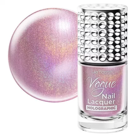 Lac de unghii, Lila Rossa, Vogue, Holographic, 10 ml, Auroris, [],lilarossa.ro