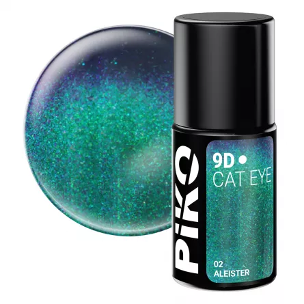Oja semipermanenta Piko, 9D Cat Eye, 7 g, 02 Aleister, [],https:lilarossa.ro