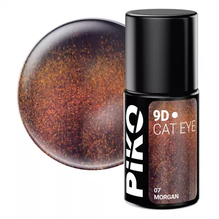 Oja semipermanenta Piko, 9D Cat Eye, 7 g, 07 Morgan, [],https:lilarossa.ro