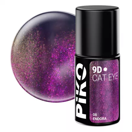 Oja semipermanenta Piko, 9D Cat Eye, 7 g, 08 Endora, [],https:lilarossa.ro