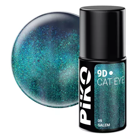 Oja semipermanenta Piko, 9D Cat Eye, 7 g, 09 Salem, [],https:lilarossa.ro