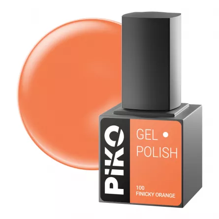 Oja semipermanenta Piko, 10ml, 100 Finicky Orange, [],https:lilarossa.ro