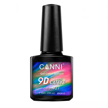 Oja semipermanenta Canni, 9D Cat Eye, 7.3 ml, nuanta 07, [],https:lilarossa.ro