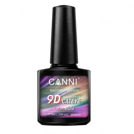 Oja semipermanenta Canni, 9D Cat Eye, 7.3 ml, nuanta 09, [],lilarossa.ro