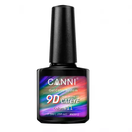 Oja semipermanenta Canni, 9D Cat Eye, 7.3 ml, nuanta 11, [],https:lilarossa.ro