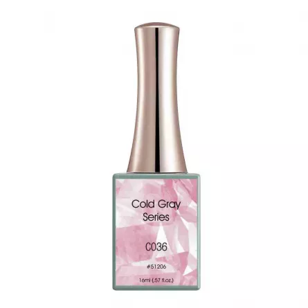 Oja semipermanenta Canni, Cold Gray, 16 ml, c036, [],https:lilarossa.ro