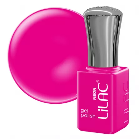 Oja semipermanenta Lilac, colectia Neon colors, 6 g, 43,  Pink, [],https:lilarossa.ro