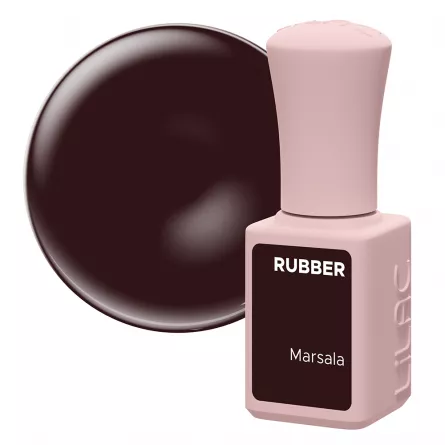 Oja semipermanenta Lilac Rubber Marsala 6 g, [],https:lilarossa.ro