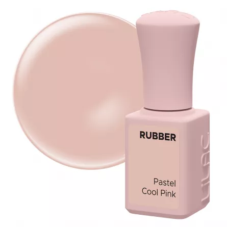 Oja semipermanenta Lilac Rubber Pastel Cool Pink 6 g, [],https:lilarossa.ro