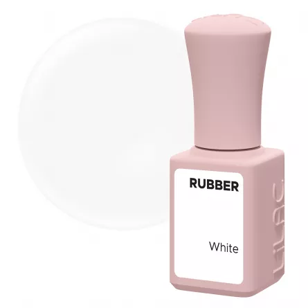 Oja semipermanenta Lilac Rubber White 6 g, [],https:lilarossa.ro