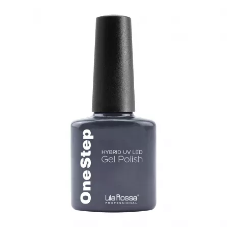Oja semipermanenta, Lila Rossa, OneStep, 3 in 1, 082 slate gray, 7 ml, [],https:lilarossa.ro