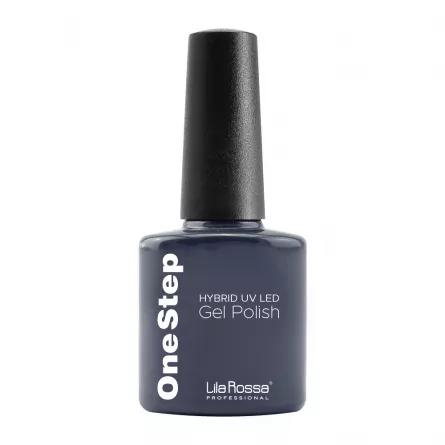 Oja semipermanenta, Lila Rossa, OneStep, 3 in 1, 095 dim gray, 7 ml, [],lilarossa.ro