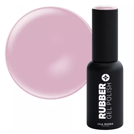 Oja semipermanenta, Lila Rossa, Rubber, 006 soft tulip lucios, 7 ml, [],https:lilarossa.ro