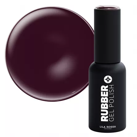 Oja semipermanenta, Lila Rossa, Rubber, 021 red moon lucios, 7 ml, [],https:lilarossa.ro