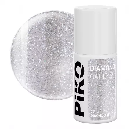 Oja semipermanenta Piko, 7 ml, Diamond Cat Eyes, 07 Moon Light, [],https:lilarossa.ro
