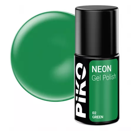 Oja semipermanenta Piko, Neon, 7 g, 02, Verde, [],https:lilarossa.ro