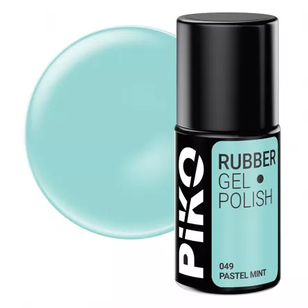 Oja semipermanenta Piko, Rubber, 7 ml, 049 Pastel Mint, [],https:lilarossa.ro