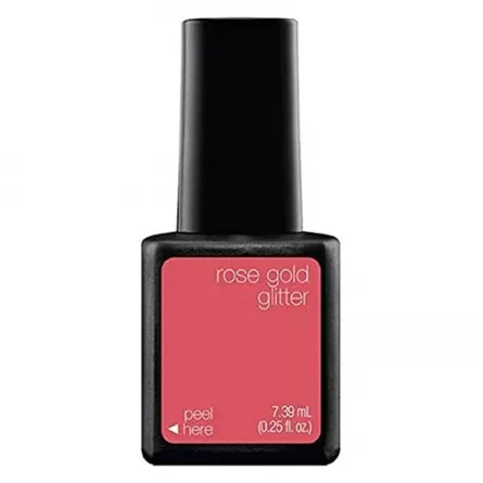 Oja semipermanenta SensatioNail 7.39 ml Rose Gold Glitter, [],https:lilarossa.ro