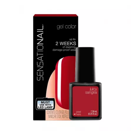 Oja semipermanenta SensatioNail Juicy Sangria 7.39 ml, [],https:lilarossa.ro