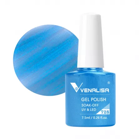 Oja semipermanenta Venalisa, 7.5 ml, nuanta 728, [],https:lilarossa.ro