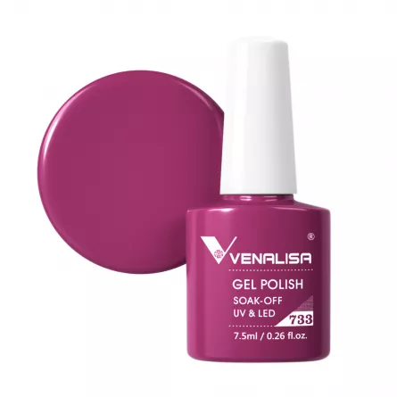 Oja semipermanenta Venalisa, 7.5 ml, nuanta 733, [],https:lilarossa.ro