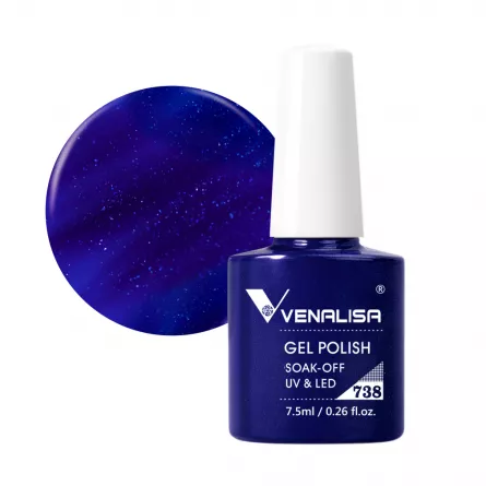 Oja semipermanenta Venalisa, 7.5 ml, nuanta 738, [],https:lilarossa.ro
