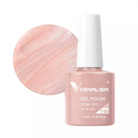 Oja semipermanenta Venalisa, 7.5 ml, nuanta 740, [],https:lilarossa.ro