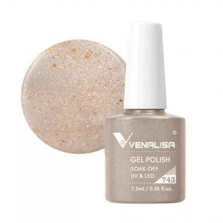 Oja semipermanenta Venalisa, 7.5 ml, nuanta 743, [],https:lilarossa.ro