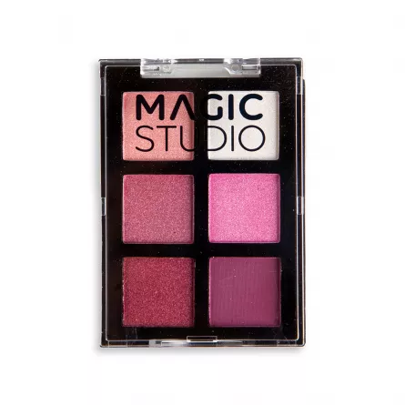 Paleta farduri, Magic Studio, 6 nuante, Pink, [],https:lilarossa.ro