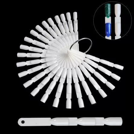 Paletar expunere culori, tipsuri unghii false 50 culori, Natural, [],https:lilarossa.ro